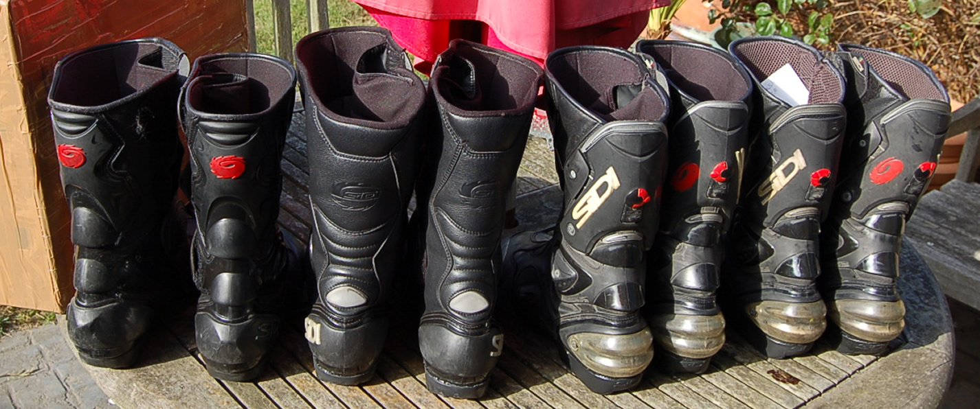 A busy day Sidi boot resoling all waiting to be done